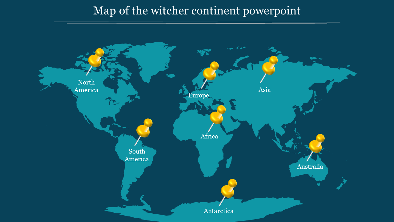 Map of the witcher continent powerpoint